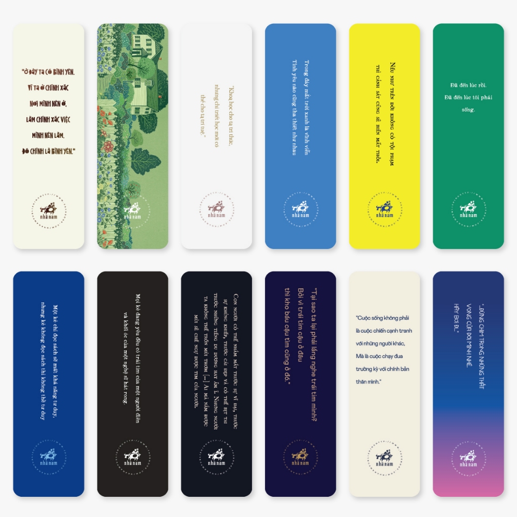 Bookmark giấy đánh dấu sách Nhã Nam