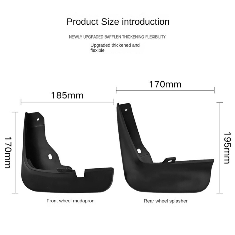 FENDER Set 4 Tấm Chắn Bùn Dành Cho Xe Ô Tô Mazda 3 BN Axela Hatchback 2014-2018