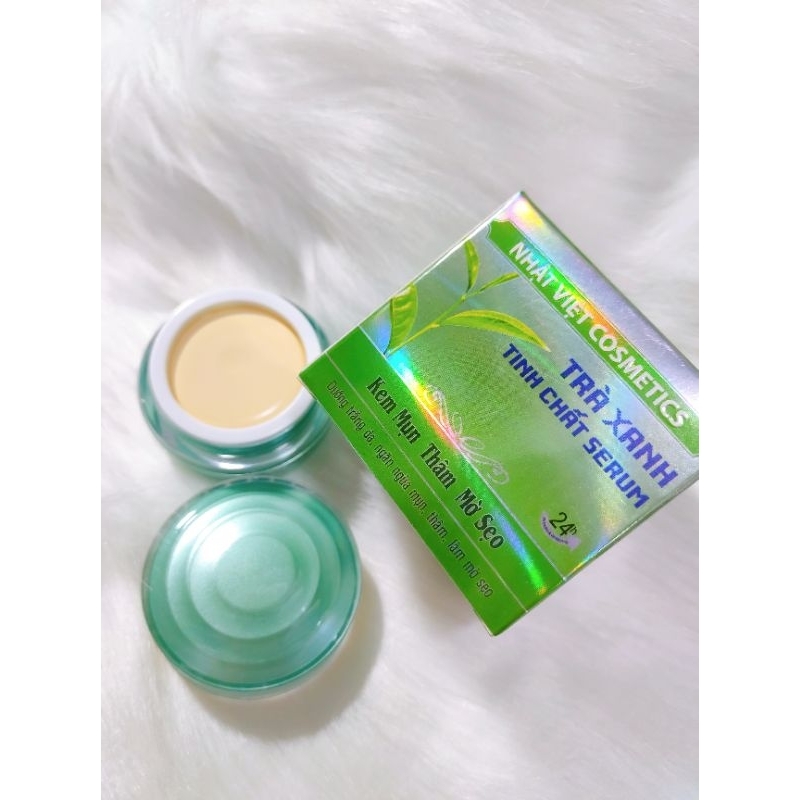 Kem Mụn Thâm Mờ Sẹo Dưỡng Trắng Da Trà Xanh Nhật Việt Cosmetics