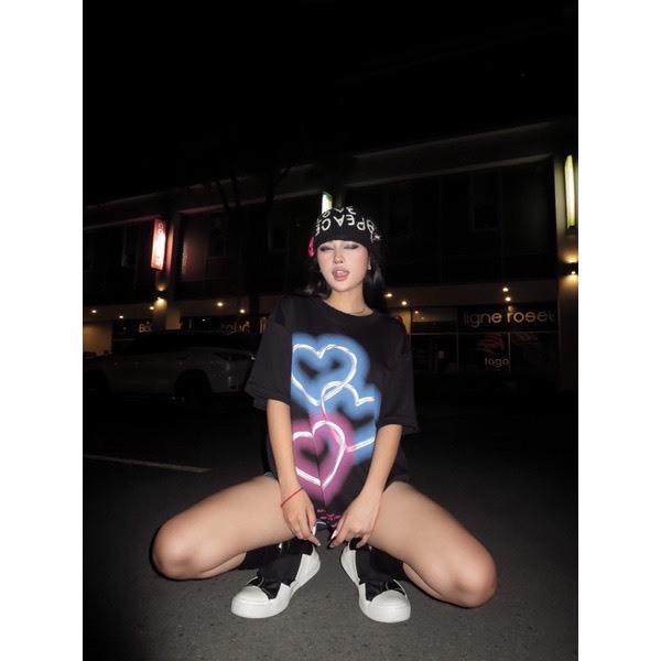 IGU Studio Áo Thun LONELY SO LAPLANH Black/White/Beige Chất Cotton Phong Cách Hàn Quốc.