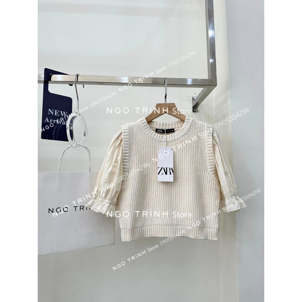 Áo zara xuất xịn tay bồng tiểu thư