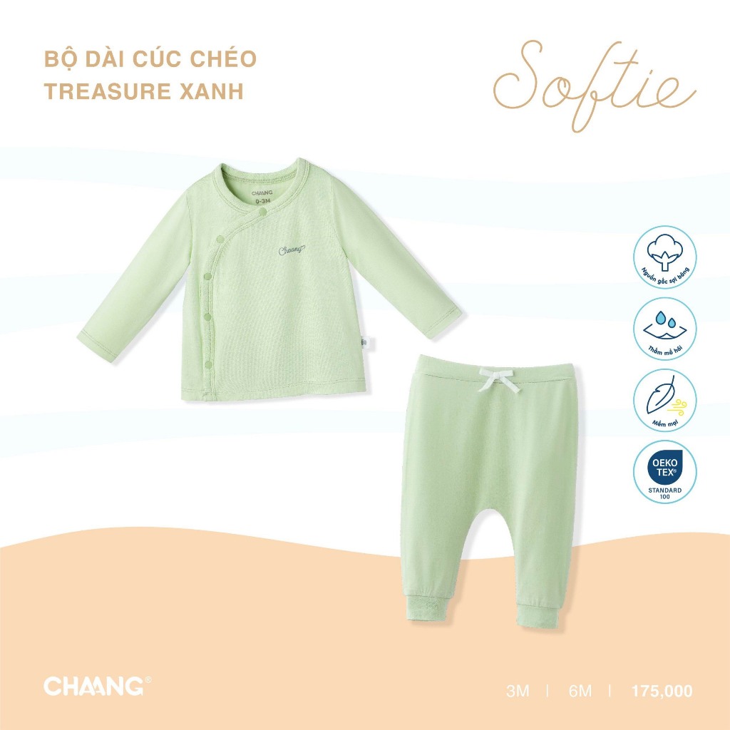 Bộ dài tay cúc chéo Chaang Treasure - BDT045001