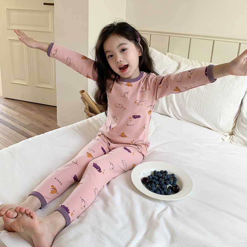 Bộ quần áo dài tay cho bé thu đông cho be AMBB KIDS Set quần áo cho bé Sukun