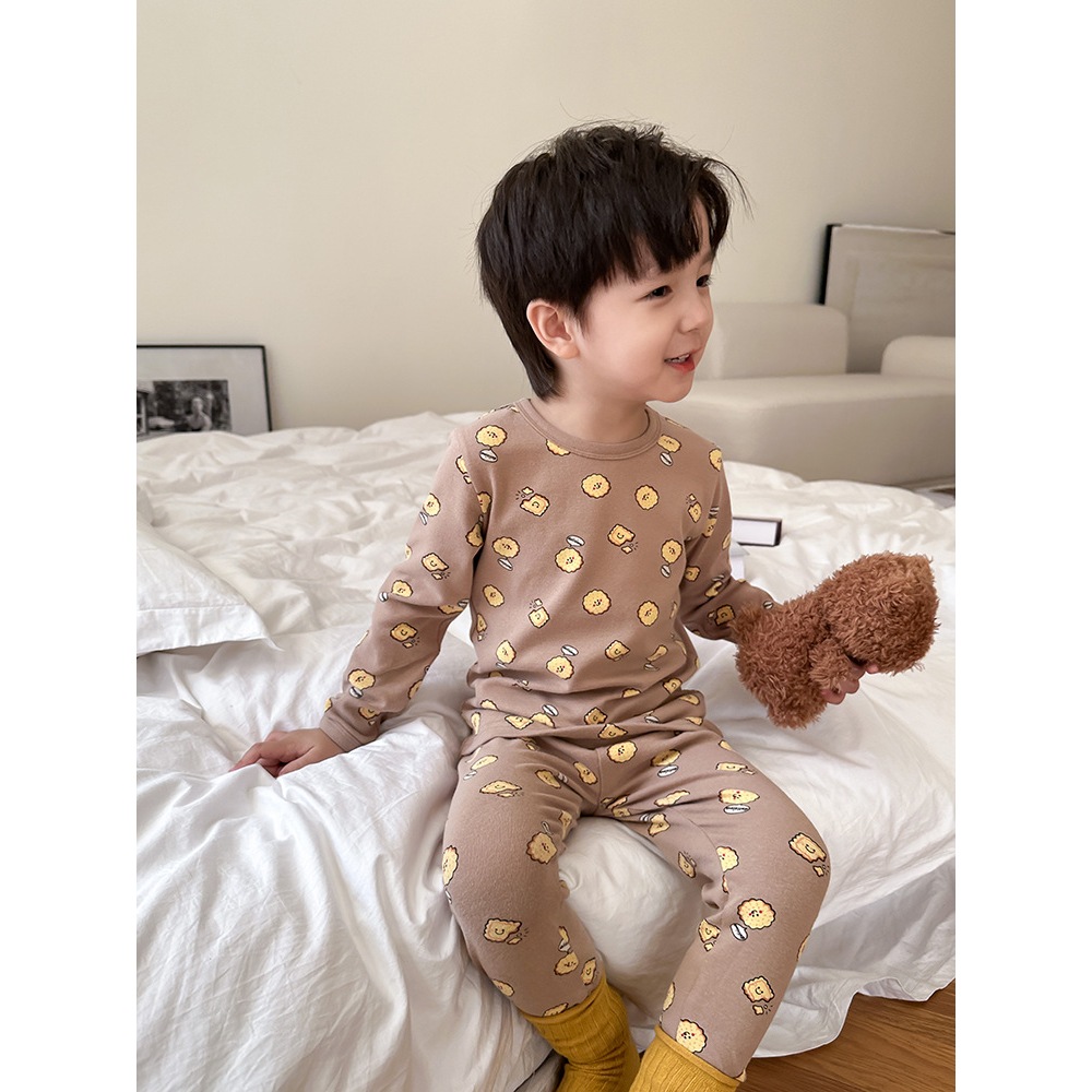 Bộ quần áo dài tay cho bé thu đông cho be AMBB KIDS Set quần áo cho bé Sukun