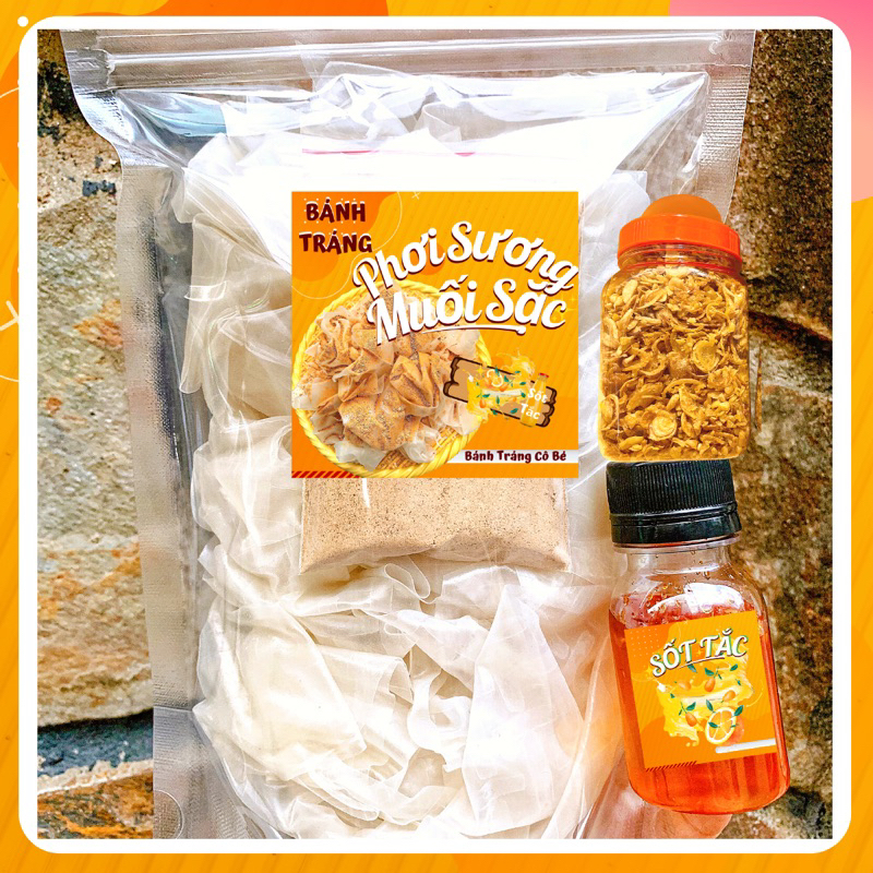 ( TẶNG HÀNH PHI ) COMBO BÁNH TRÁNG MUỐI SẶC TẮC