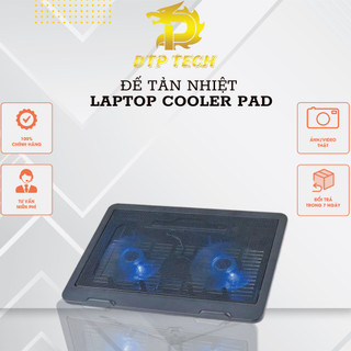Đế tản nhiệt laptop cooler pad n66 2 fan làm mát nhanh chính hãng bảo hảnh 12 tháng