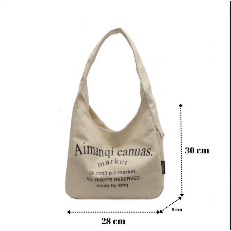 Túo xách nữ túi đeo vai vải canvas thời trang