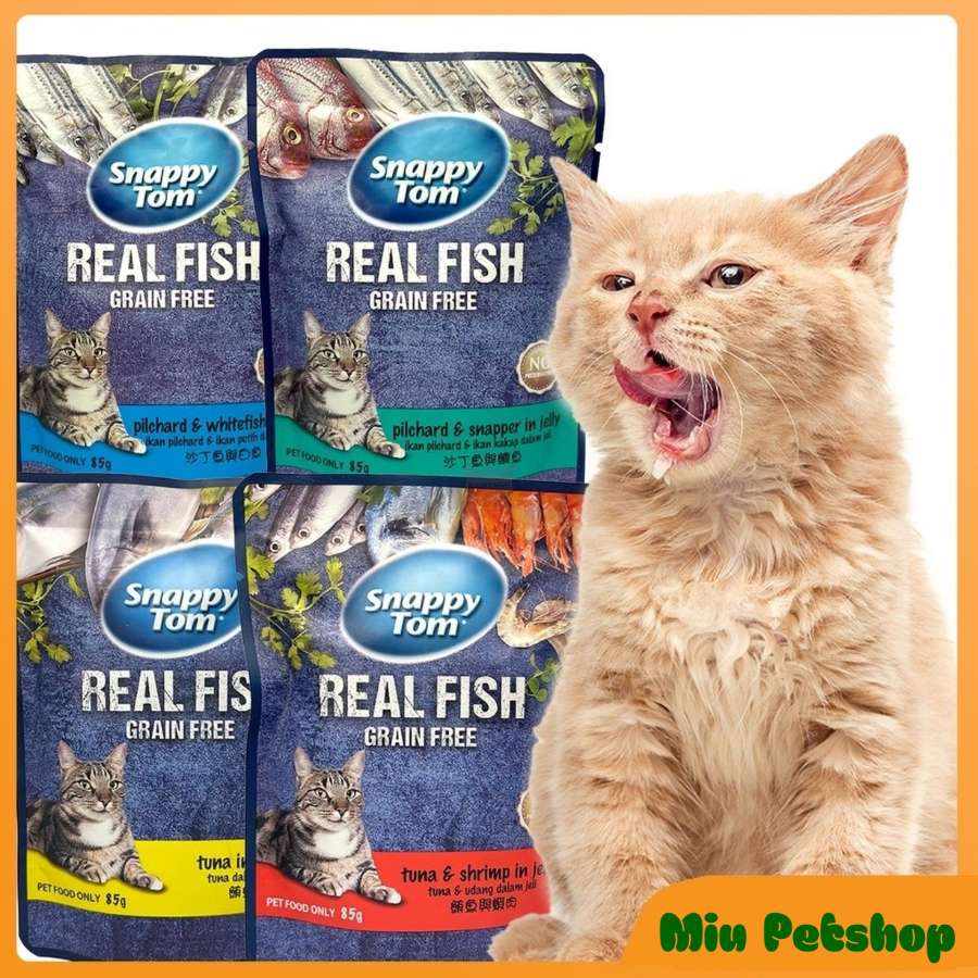 HỘP 12 GÓI PATE SNAPPY TOM CHO MÈO LỚN GÓI 85g