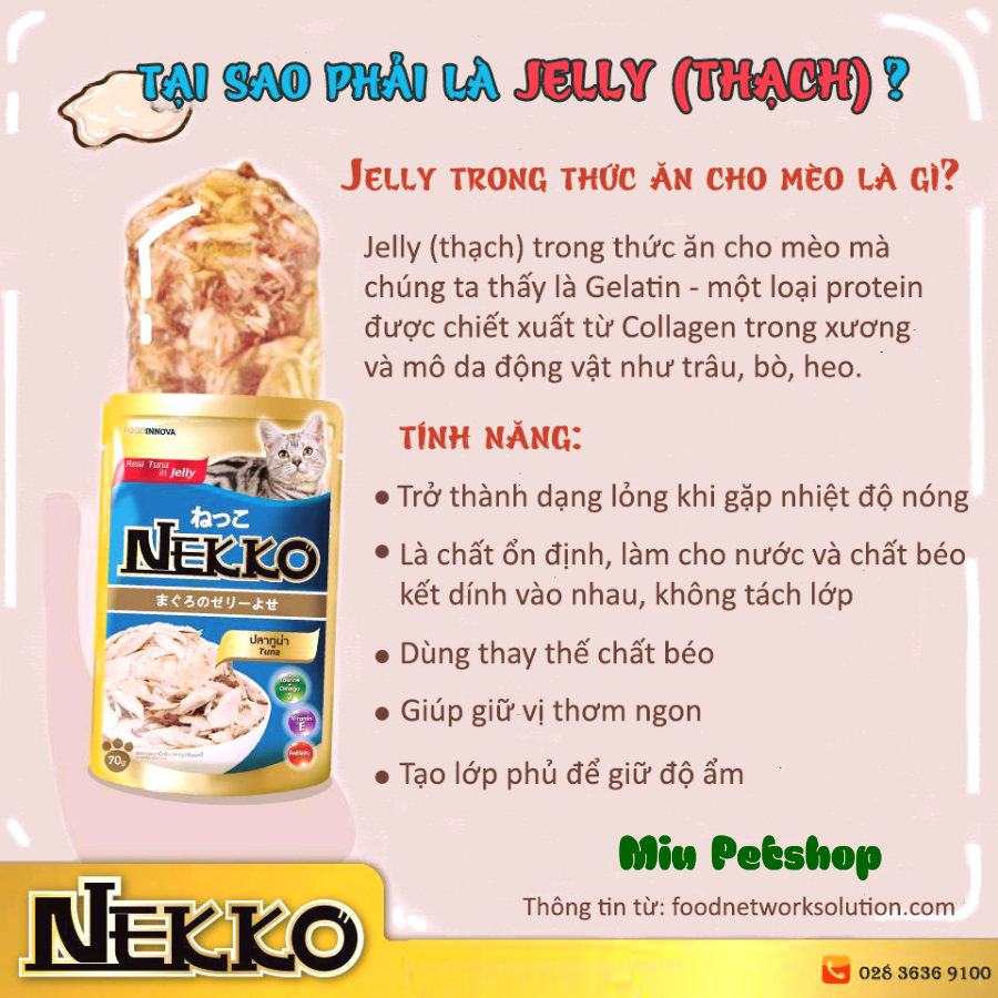 Combo 12 gói pate nekko dành cho mèo nhiều vị đa dạng thành phần dành cho mèo