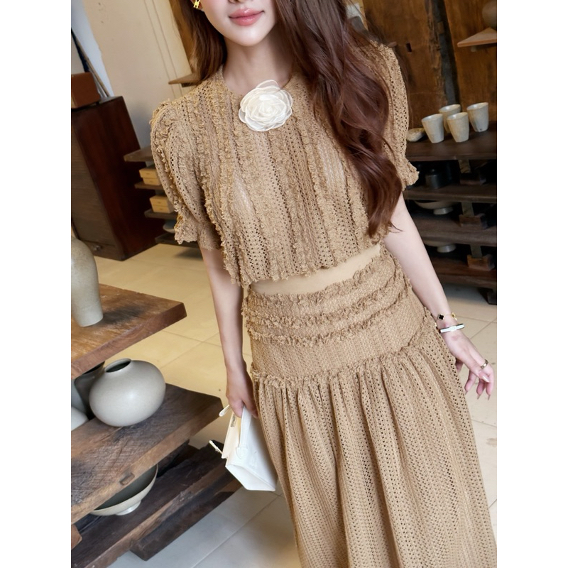 SÉT ÁO TAY NGẮN + CHÂN VÁY - A05129