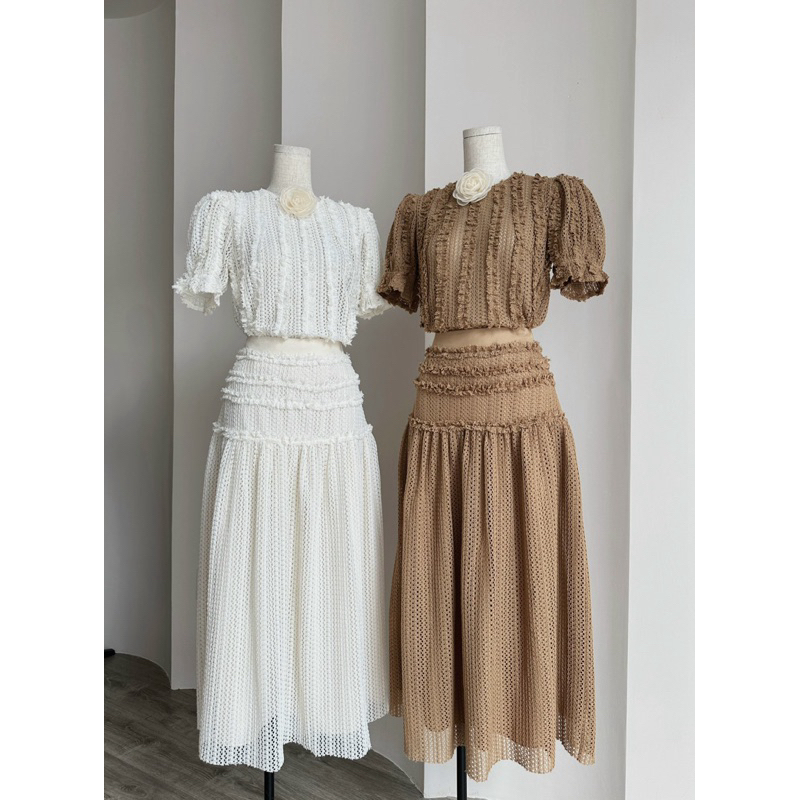 SÉT ÁO TAY NGẮN + CHÂN VÁY - A05129