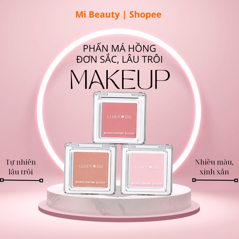 Phấn Má Hồng Đơn Sắc Siêu Tự Nhiên, Nhỏ Gọn, Tiện Lợi