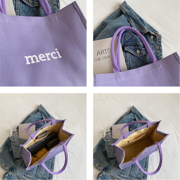 Túi cói có quai xách,vải canva cỡ lớn, túi tote dạo phố, đi biển, chụp lookbook tiện dụng