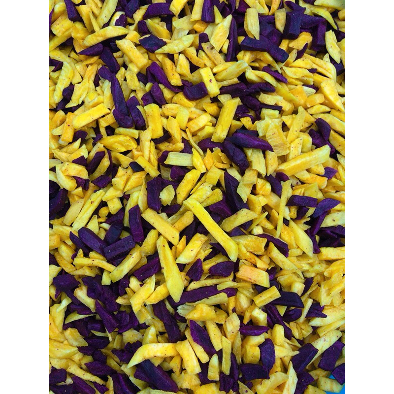 1kg Khoai Lang Mix 2 Màu Sấy Giòn