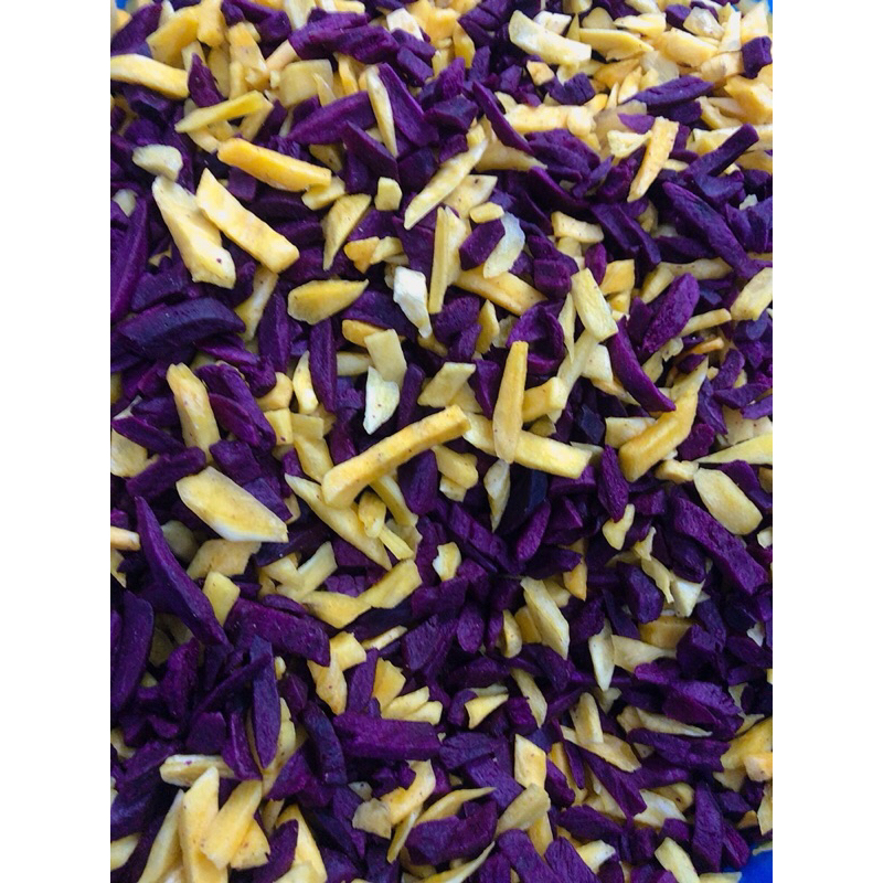 1kg Khoai Lang Mix 2 Màu Sấy Giòn