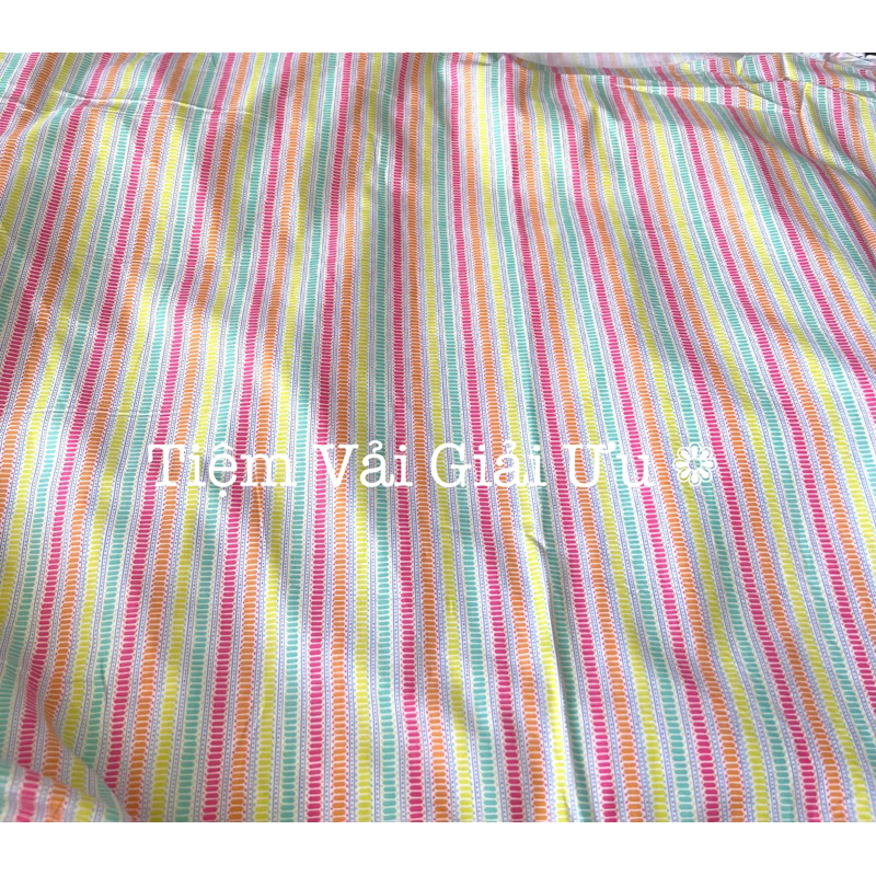 Vải thô Mỹ 100% cotton hoa nhí  - khổ 1,1m