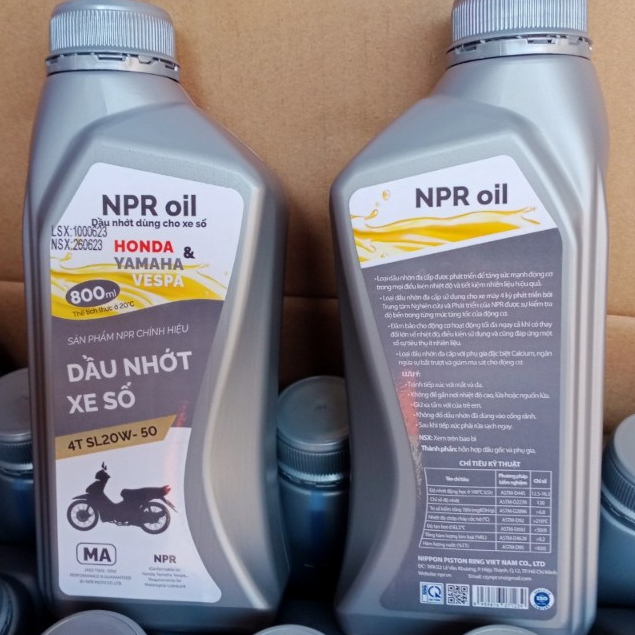 Dầu Nhớt NPR OIL Dùng Cho Xe Số - Xe Tay Ga Hàng Chất Lượng Cao