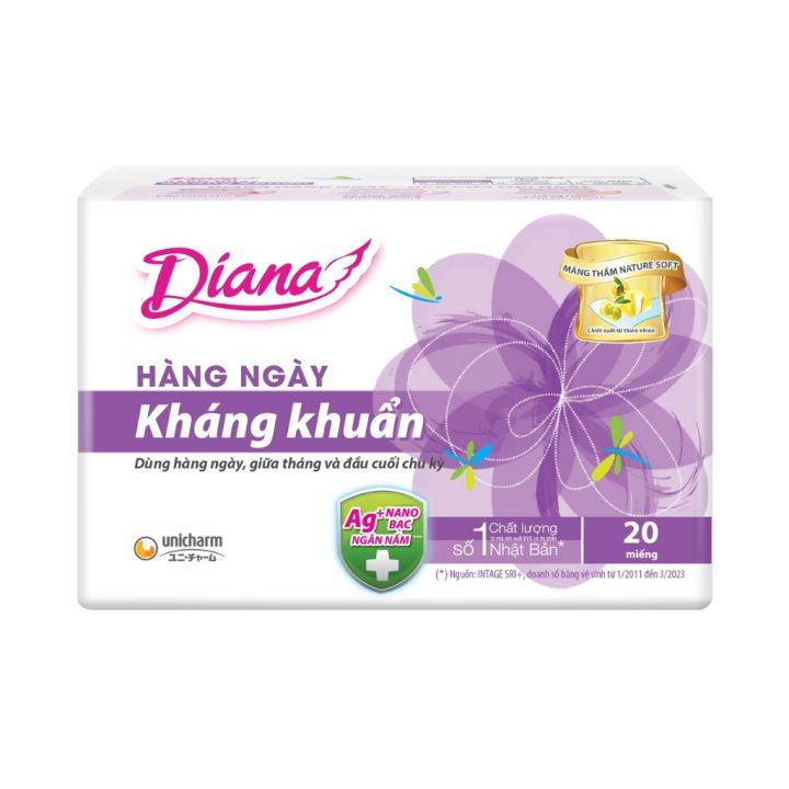 Băng vệ sinh Diana Sensi kháng khuẩn hàng ngày