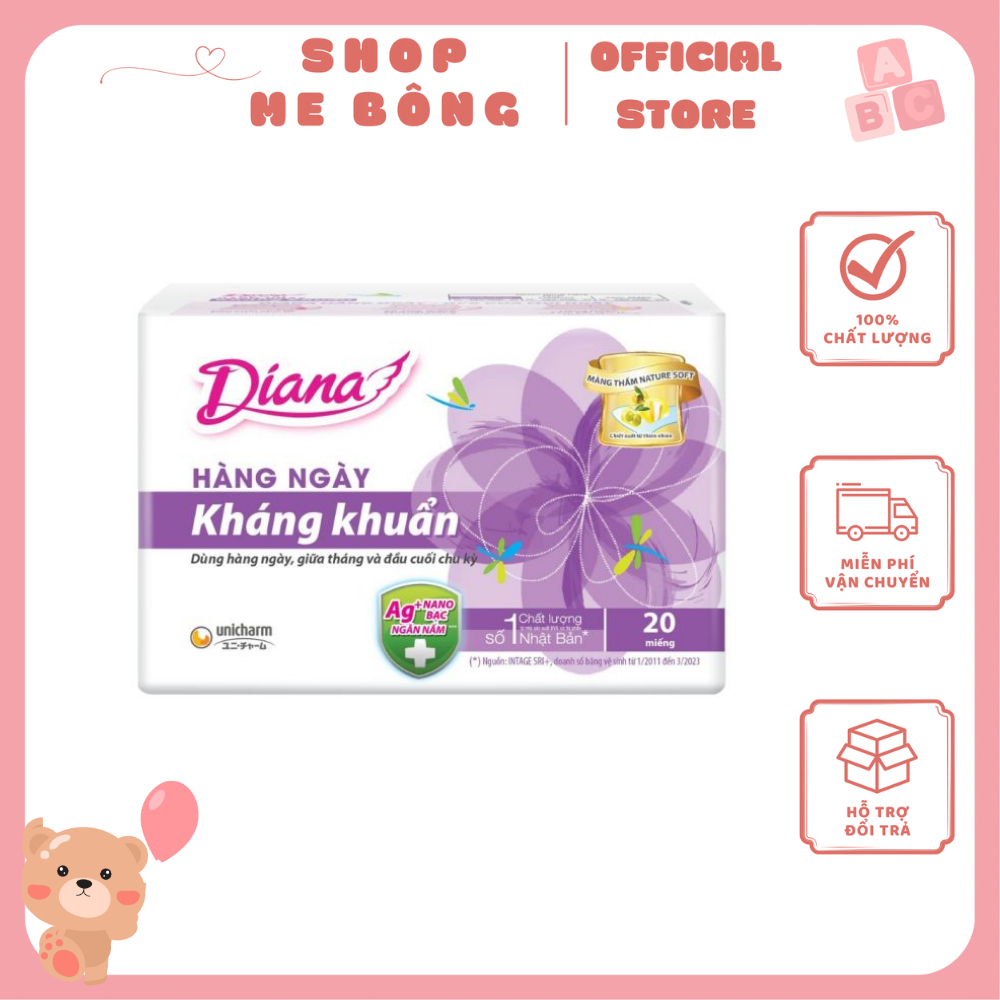 Băng vệ sinh Diana Sensi kháng khuẩn hàng ngày