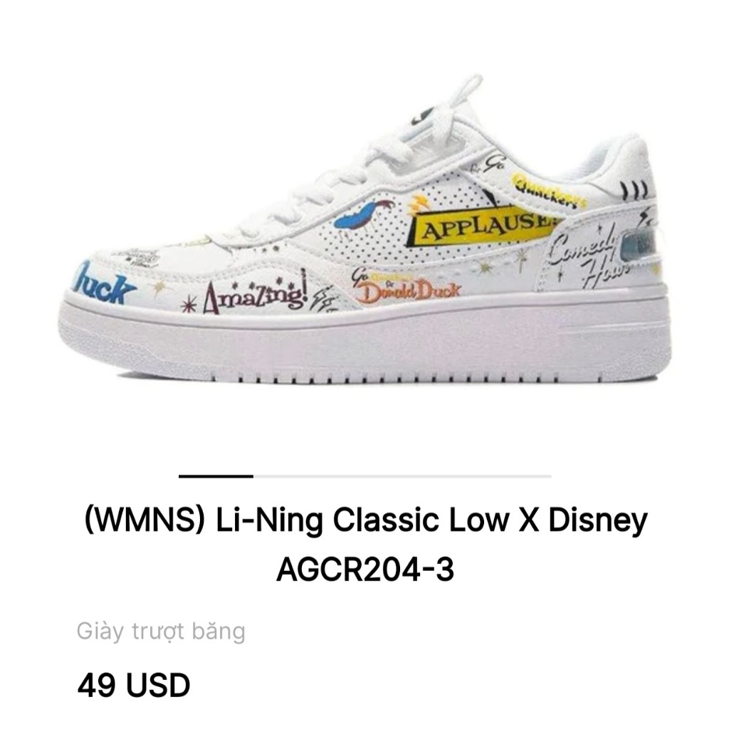 2hand  Giày thể thao LININGGxDISNEY