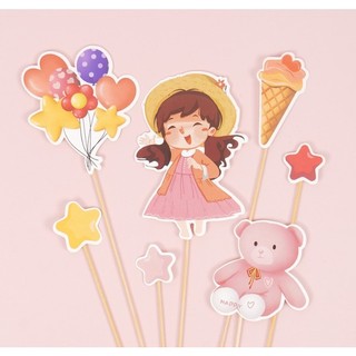 Set giấy TQ trang trí bánh