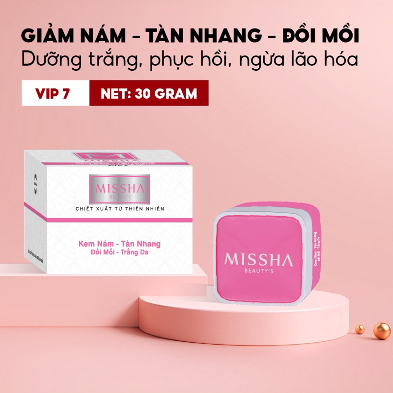 Kem nám tàn nhang đồi mồi dưỡng trắng da Missha Beauty's Vip 7 cao cấp 30g - Marisa Beauty