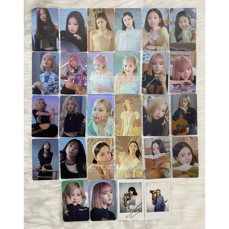 [Chính hãng - Sẵn] CARD OFF THE GIRLS LISA ROSE JENNIE JISOO BLACKPINK