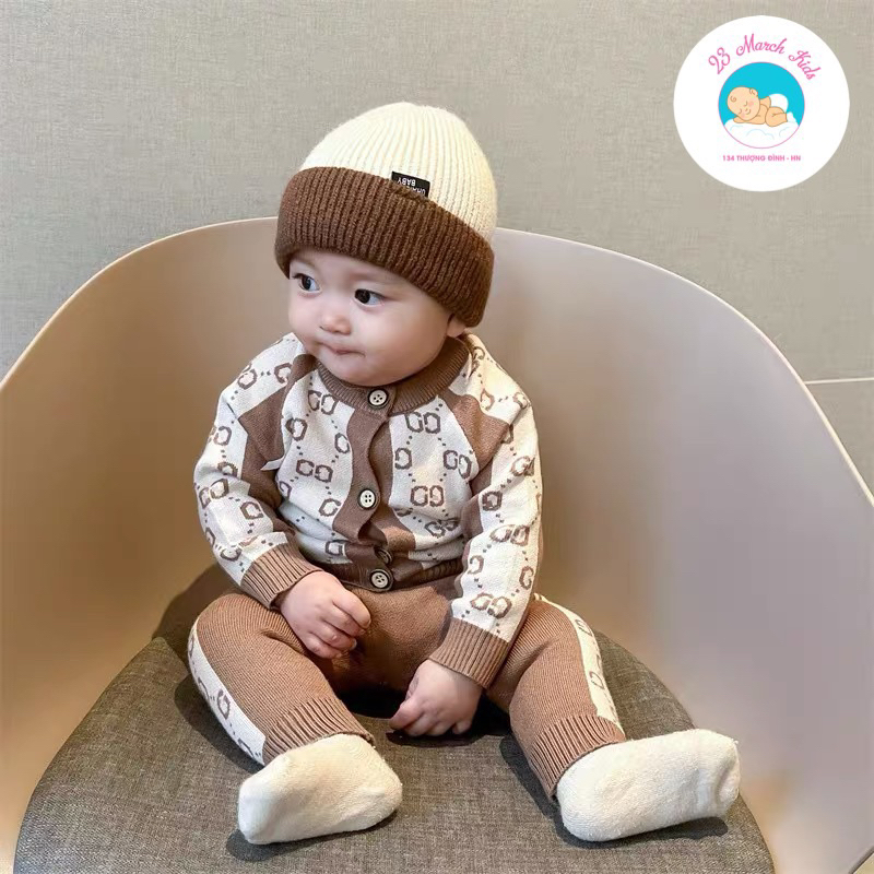 Bộ đồ len Gu.cci siêu đẹp cho bé hàng QC