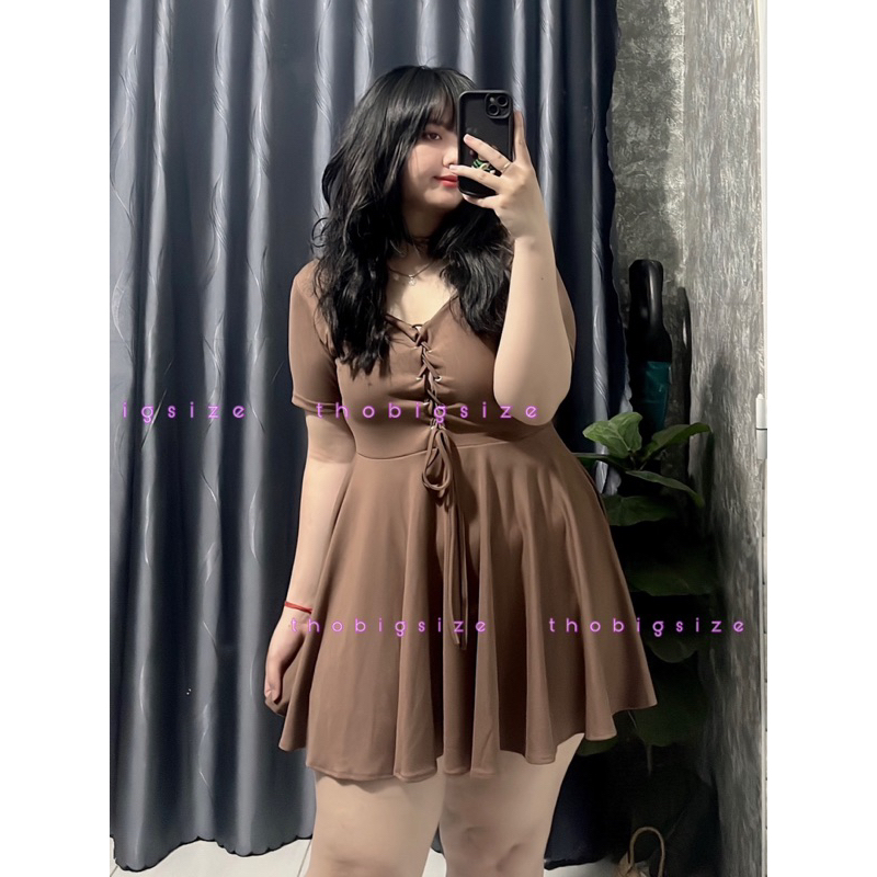 Đầm Đan Dây Dáng Xoè Bigsize 60-100kg