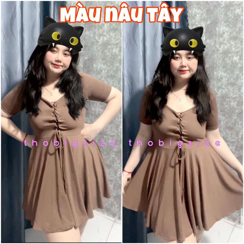 Đầm Đan Dây Dáng Xoè Bigsize 60-100kg