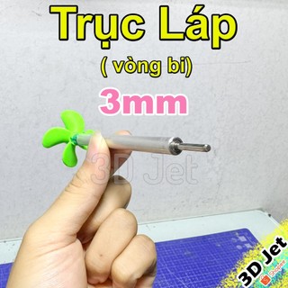 Trục Láp Vòng bi 3mm cho Tàu Thuyền RC, lap tau, trục láp tàu ghe chân vịt cánh quạt RC, cv, canh quat, tau thuyen
