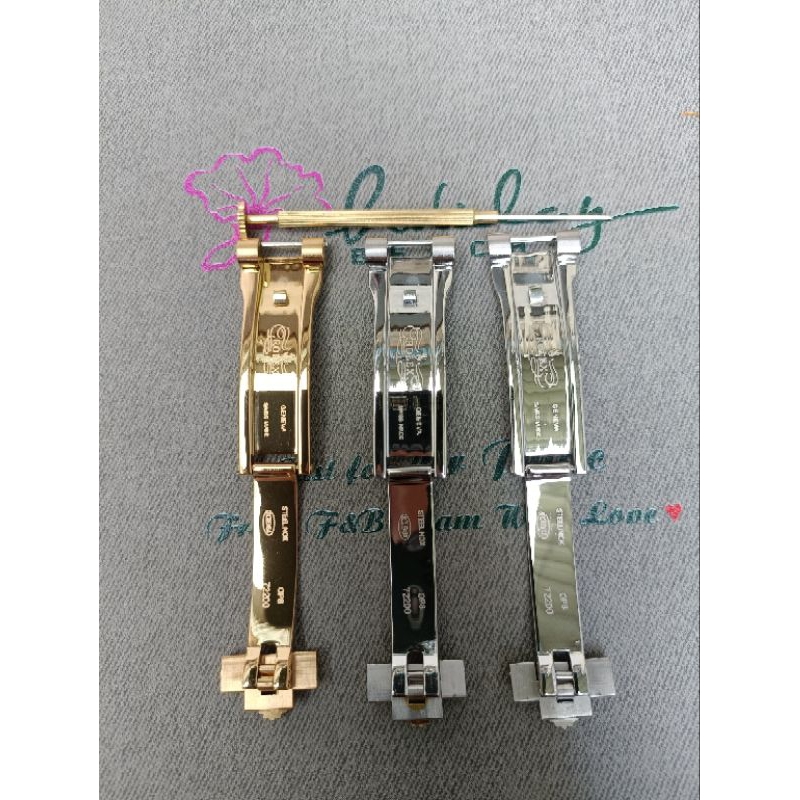 Khoá dây đồng hồ Rolex 5 mắt size 20 tặng kèm tovit thay khoá