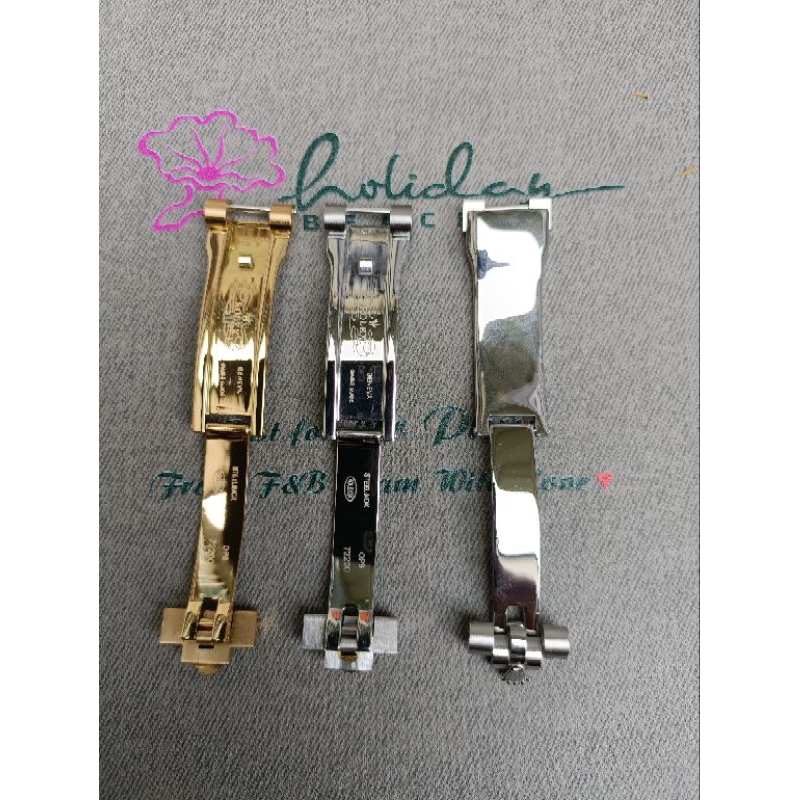 Khoá dây đồng hồ Rolex 5 mắt size 20 tặng kèm tovit thay khoá