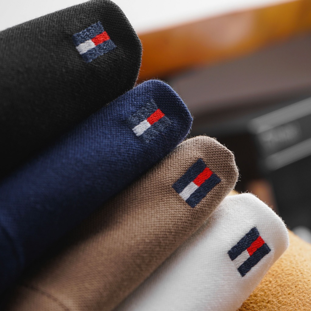 Áo thun  vải cá sấu cotton co dãn và thấm hút tốt 1 màu cổ sọc 6 màu