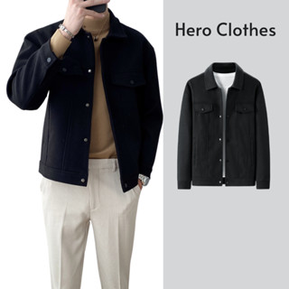 Áo khoác dạ nam dáng ngắn AKD33 dài tay 2 lớp form regular Quần âu nam Hero Clothes