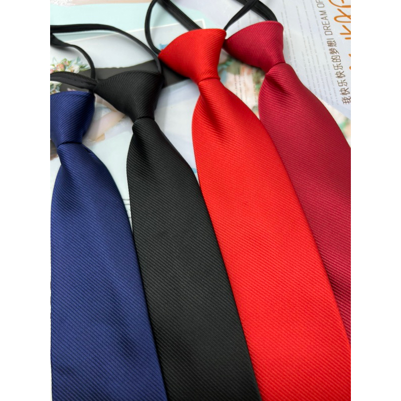 Cà vạt nam bản 7cm thắt sẵn dây kéo kiểu dáng hàn quốc mẫu 2024 xưởng cà vạt