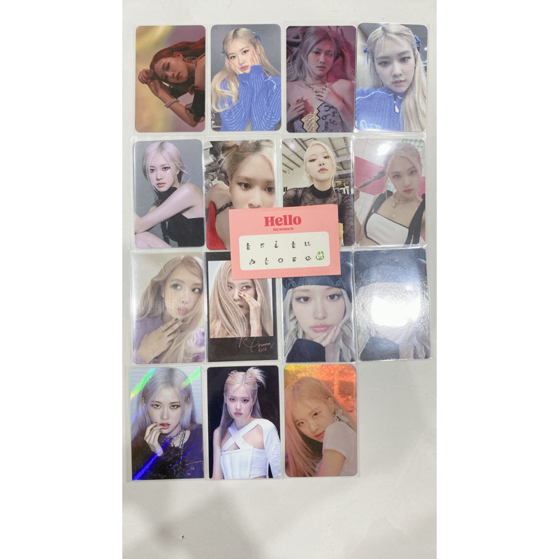 [OFFICIAL] Card ROSÉ blackpink tổng hợp chính hãng