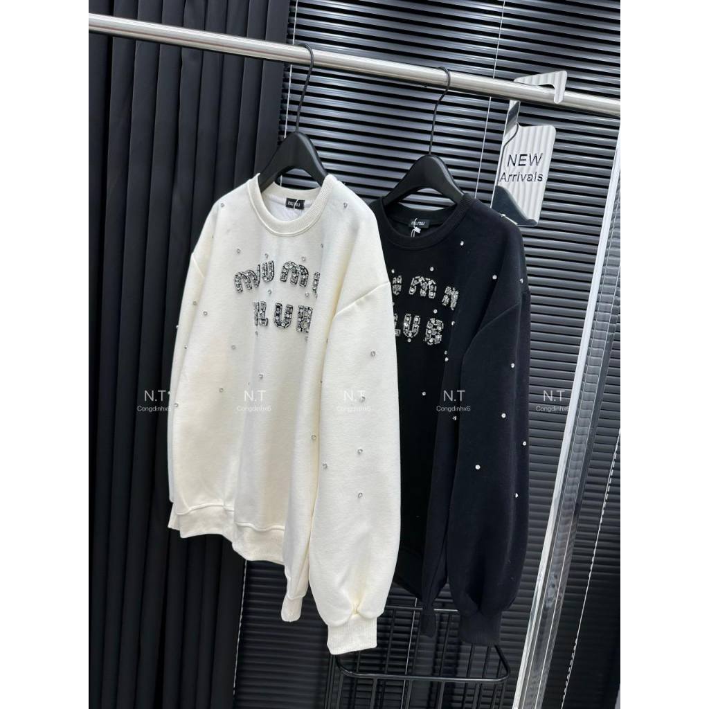 ÁO NỈ MIU MIU  ĐÁ FREESIZE HÀNG QC