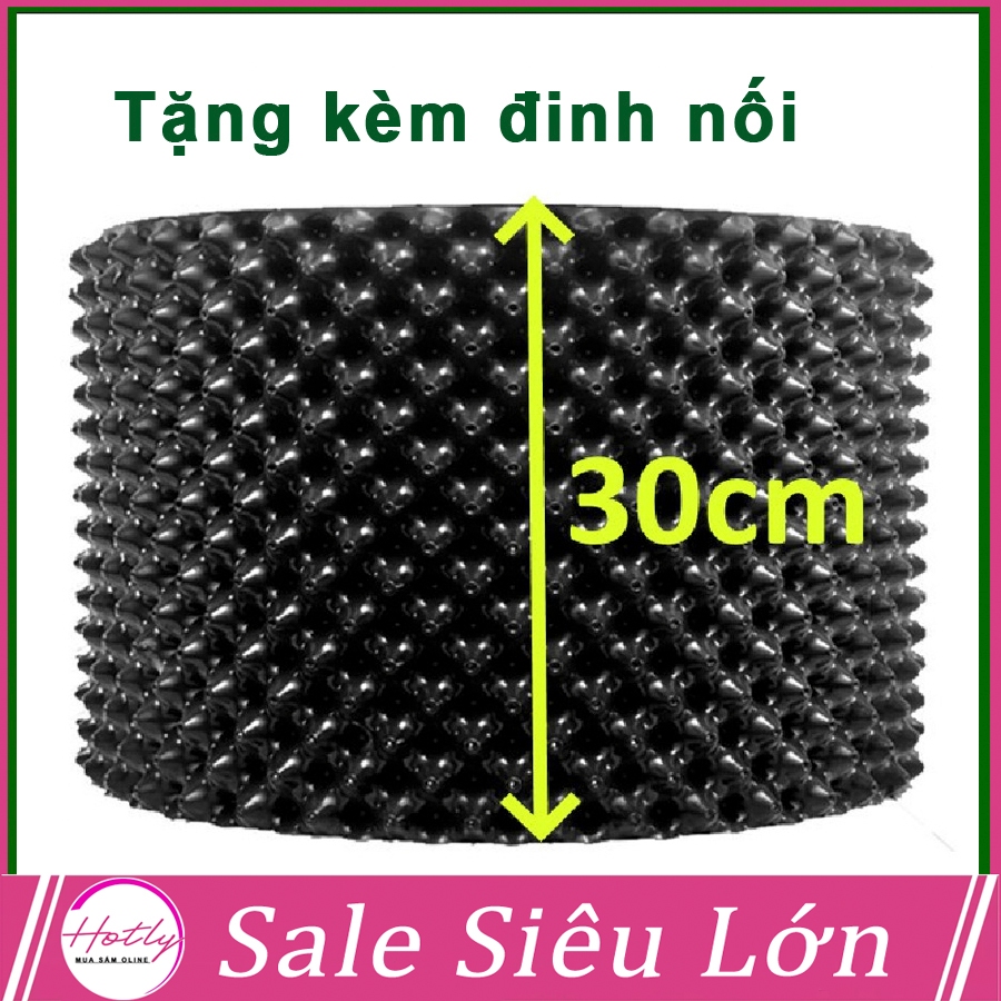 [SALE] 1 MÉT Bầu ươm cây V6 CAO 30CM dày 6mm, cắt theo mét dài khách đặt, tặng ốc vít-77900