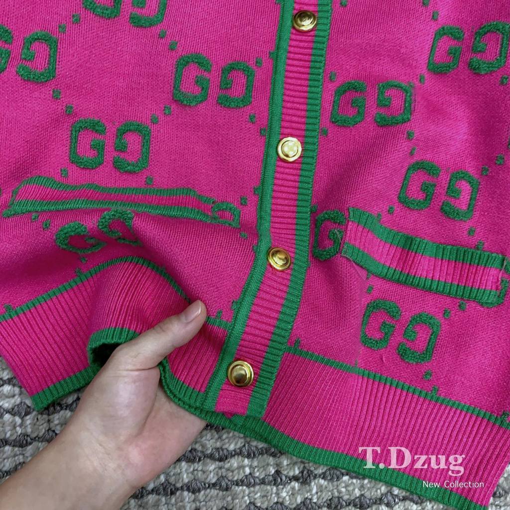 ÁO LEN GUCI HỒNG HÀNG QCL1