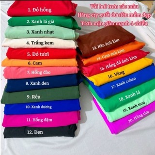 Vải Bơi - vải bikini thun lạnh thun bơi có giãn 4c , may đồ bơi , bikini, gym, yoga, áo , váy...