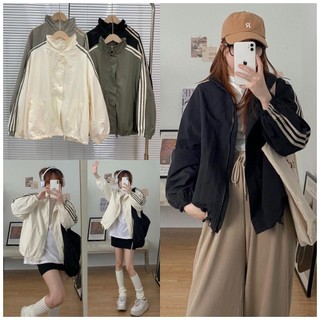 Áo khoác nữ, áo khoác gió dáng basic vạch tay full bảng màu hàng loại 1