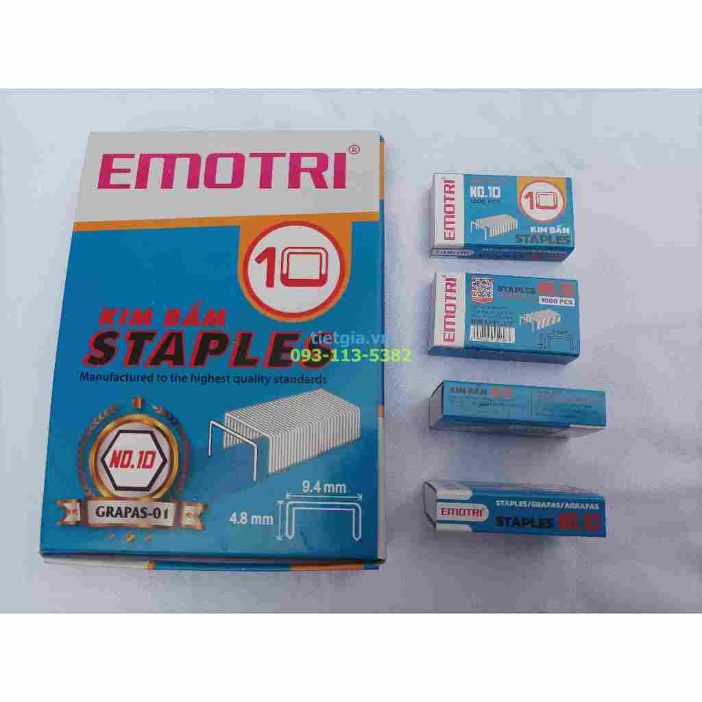 KIM BẤM SỐ 10, đủ 1000 kim/hộp