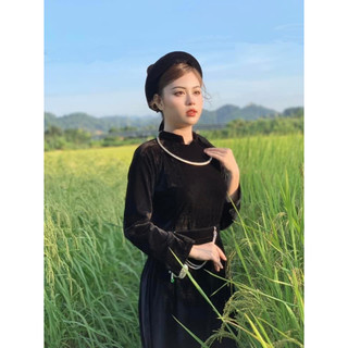 Trang phục Tày biểu diễn chụp hình dân tộc