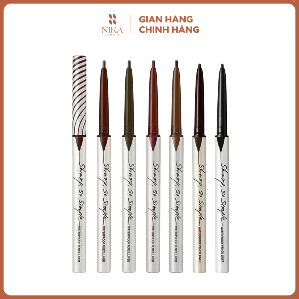 Chì Kẻ Mắt Clio Sharp So Simple Waterproof Pencil Liner 0.14g
