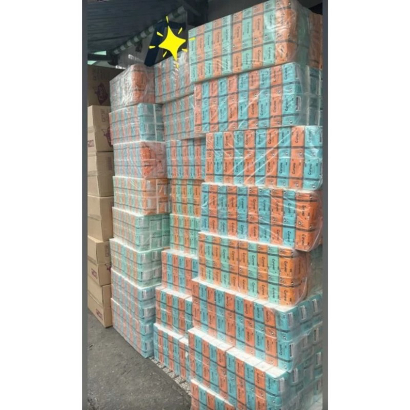 Lốc 10 gói Khăn giấy rút gấu trúc Corona cao cấp, mềm mịn, chính hãng