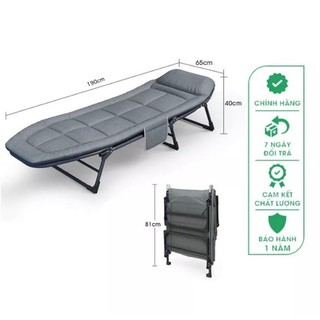 Giường gấp ngủ văn phòng có đệm, giường gấp gọn