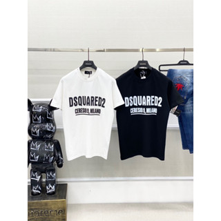  Áo Phông Nam DSQ Chữ Đơn Giản - Áo Thun Nam In Chữ Phối Đồ Siêu Đẹp 