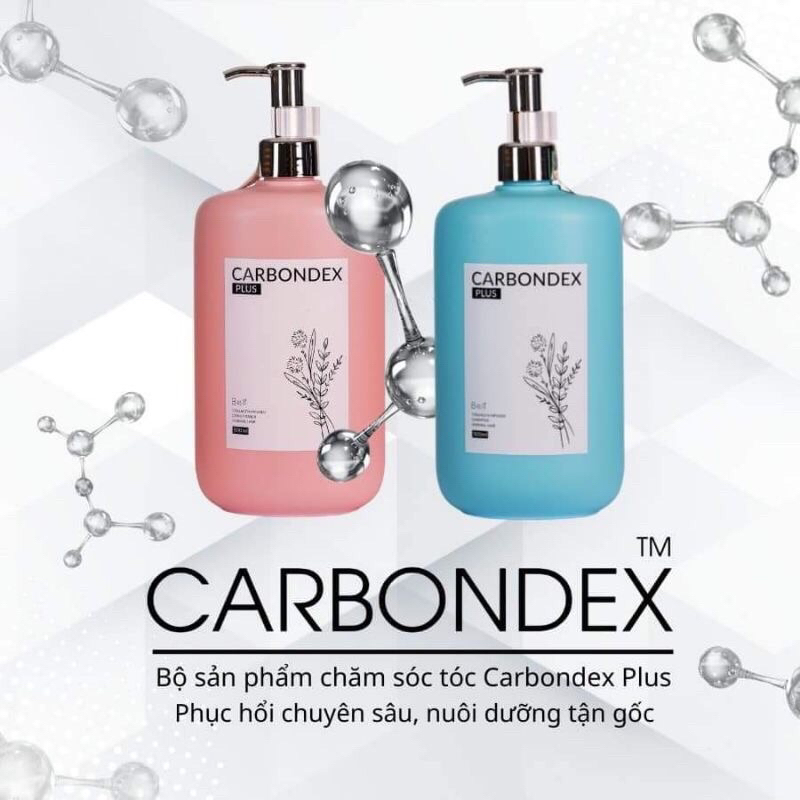 Cặp dầu gội xả Carbondex Plus 500ml hàng chính hãng