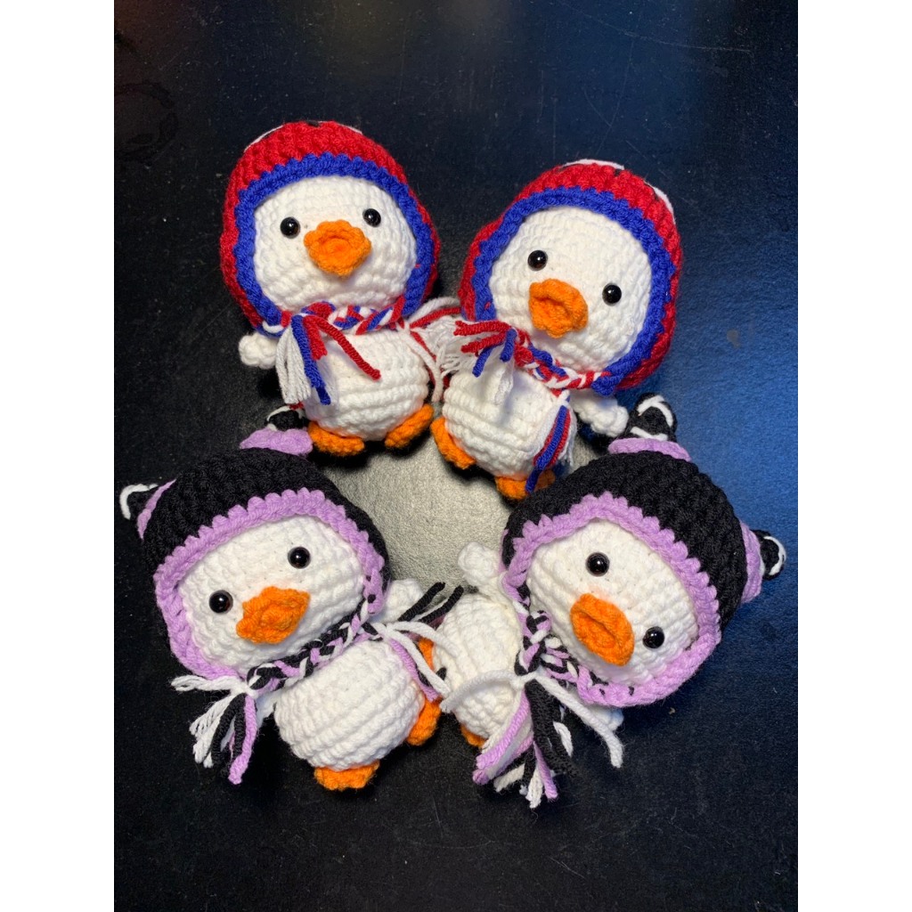 Mangtaybaby - Móc khóa vịt đội mũ spiderman/Kuromi siêu đáng yêu